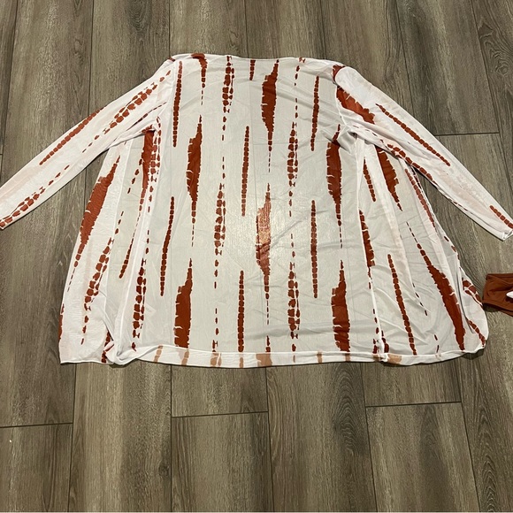 SHEIN Size L 3 piece Brown Tie Dye Crisscross Tie Back Push Up Bikini Swimsuit - Picture 8 of 13